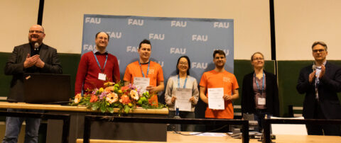 Johannes Wieczorek and Lukas Sandner from the Institute of Separation Science and Technology both won a poster prize (Photo by F. Ding)