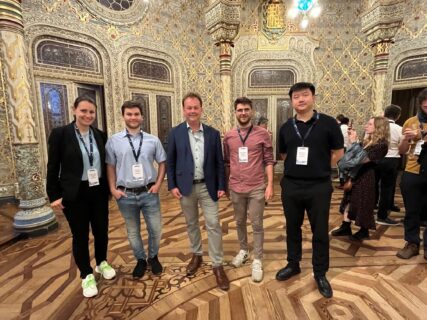 Carola Vorndran, Jens Dümler, Matthias Thommes, Lukas Sandner and Jincheng Xu at the conference dinner